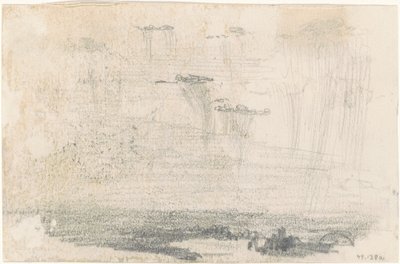 Bulutlar [verso], 1870-1872. by John Singer Sargent