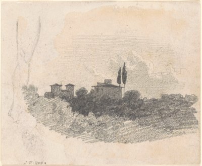 İtalyan Villası [rekto] by John Singer Sargent