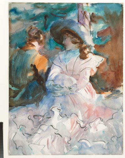 Gölgedeki Hanımlar: Abriès, 1912 by John Singer Sargent