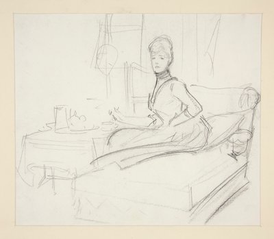 Bayan çay masasında by John Singer Sargent