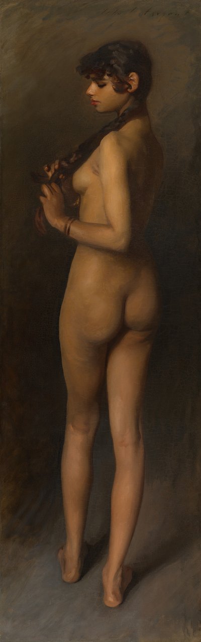 Hayat Çalışması (Mısırlı Bir Kızın Çalışması) by John Singer Sargent