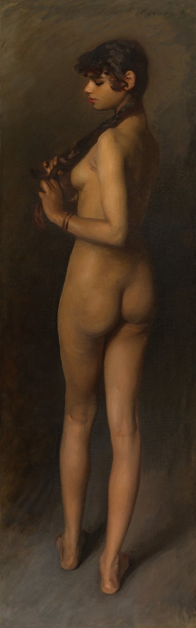 Mısırlı Bir Kızın Yaşam Çalışması, 1891. by John Singer Sargent