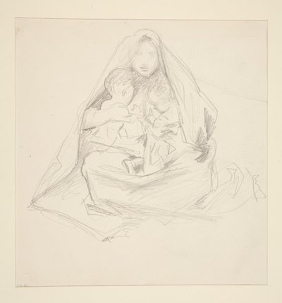 madonna ve çocuk by John Singer Sargent