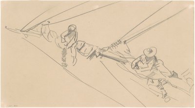 Erkekler bir Spar üzerinde by John Singer Sargent
