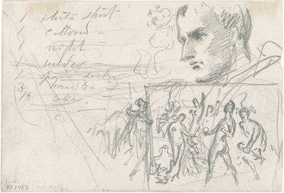 Napolyon Başkanı ve Paris Yargısı [verso] by John Singer Sargent