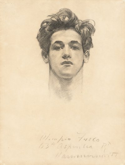 John C. Fusco, c. 1900-1910. by John Singer Sargent