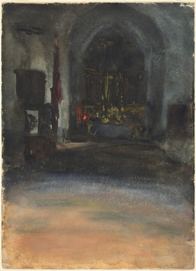 İspanyol Kilisesi İç by John Singer Sargent