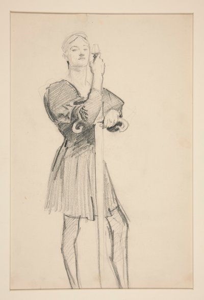 Mızraklı Ayakta Figür by John Singer Sargent