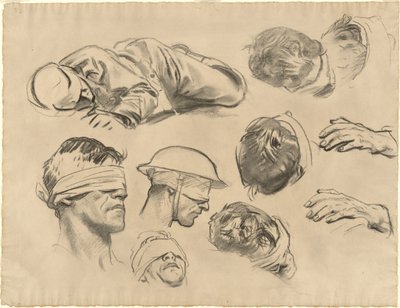 "Gazlı" için çalışmalar by John Singer Sargent