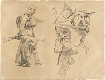 "Gazlı" için çalışmalar [rekto] by John Singer Sargent
