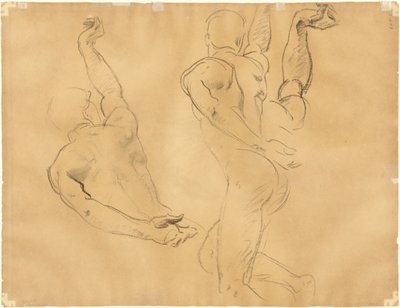 Çıplak Erkek Çalışmaları [verso] by John Singer Sargent