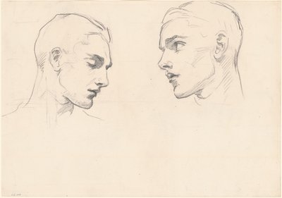 Bir Adamın Kafası Çalışmaları by John Singer Sargent