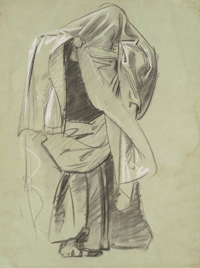 Peygamber Frizleri için Çalışma, 1890-1892. by John Singer Sargent
