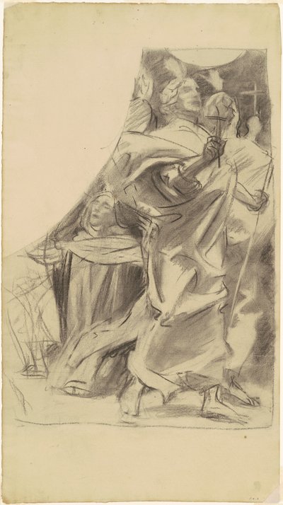 "Dinin Zaferi" Çalışması by John Singer Sargent