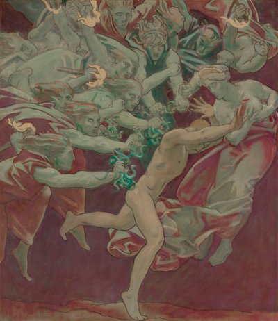 Boston Güzel Sanatlar Müzesi için Çalışma, Duvar Resimleri: Orestes and the Furies by John Singer Sargent