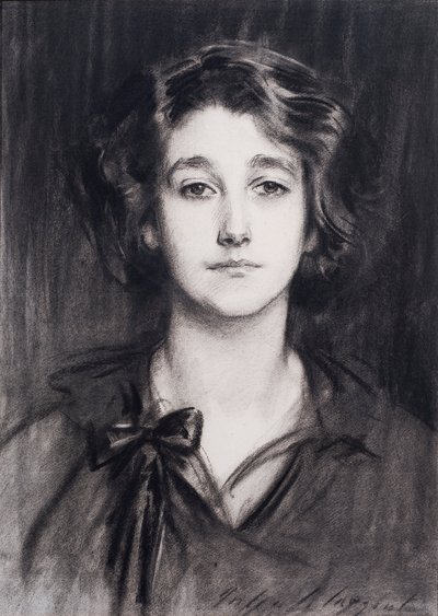 Sybil Sassoon (kağıt üzerinde kömür) by John Singer Sargent