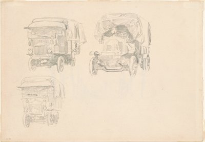 Kamyonlar [rekto], 1918. by John Singer Sargent