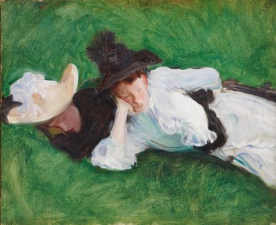 Çimenlerde İki Kız, 1889 by John Singer Sargent