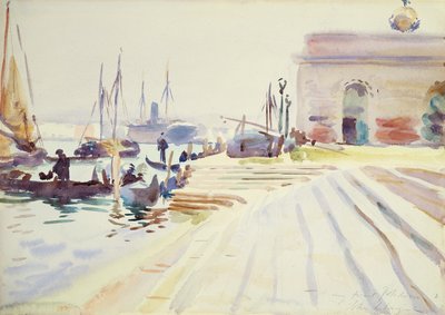 Venedik (kağıt üzerinde grafit üzerinde wc) by John Singer Sargent