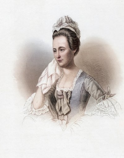 Dorothy Quincy Hancock Scott, Dorothy Quincy, Portre (renkli gravür) by John Singleton (after) Copley