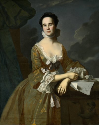 Bayan Daniel Hubbard Mary Greene, c. 1764. by John Singleton Copley