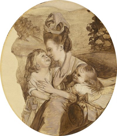Copley Ailesi için Taslak, 1776. by John Singleton Copley