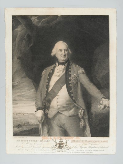 ?En asil Charles Marquis Cornwallis, Ordnance Baş Generali, Korgeneral, İrlanda Genel Valisi?, yaklaşık 1798 by John Singleton Copley