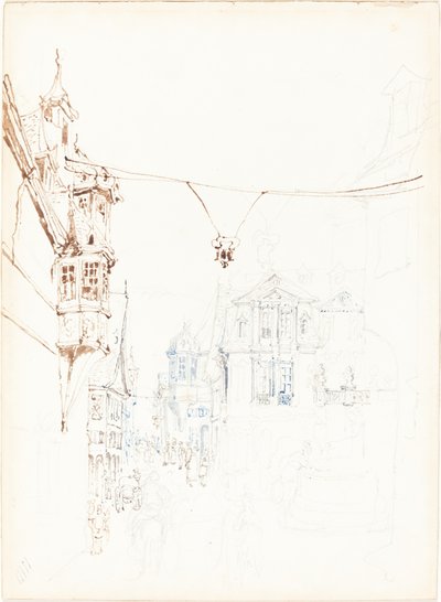 Kıta sokak sahnesi by John Skinner Prout