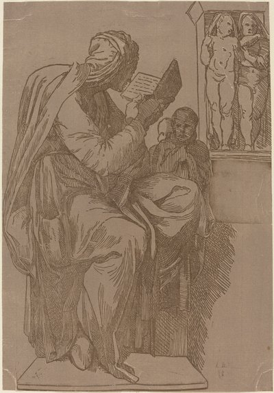 Bir Sibil Okuması by John Skippe after Michelangelo
