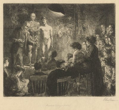 Anschutz Anatomi Üzerine Konuşuyor by John French Sloan