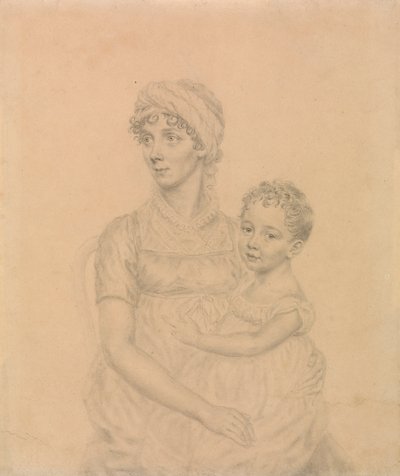 Leydi Wigram, Küçük Oğlu William Pitt Wigram ile birlikte by John Smart