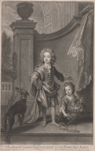 Richard, Lord Clifford (1695-1753) ve Kız Kardeşi Leydi Jane Boyle (ö. 1780) by John Smith