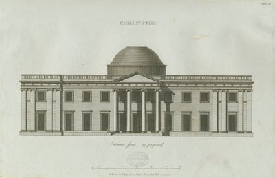 Chillington Salonu: gravür by John Soane