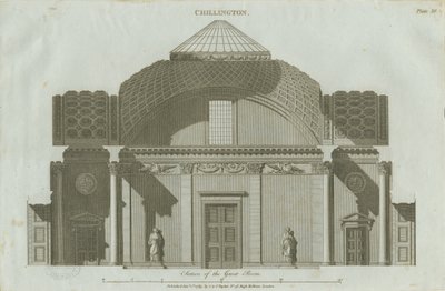 Chillington Salonu: gravür by John Soane