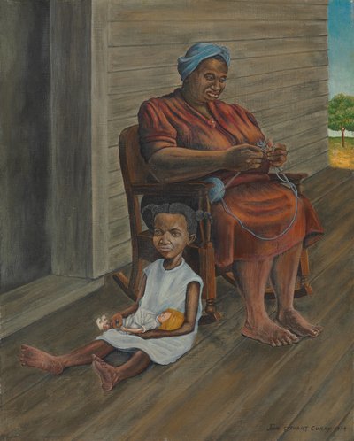 verandada by John Steuart Curry