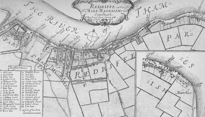 Rotherhithe Planı, 1755, 1912. Sanatçılar: Bilinmiyor, John Stow. by John Stow