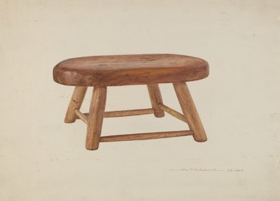 Pennsylvania Dutch Yatak Taburesi by John Swientochowski