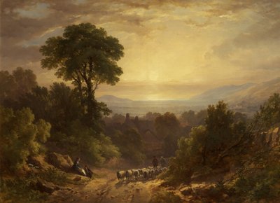 Meradan Dönüş (tuval üzerine yağlı boya) by John Syer