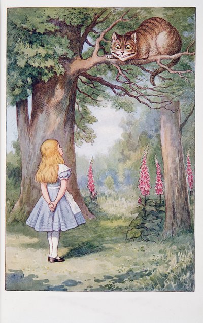 Alice ve Cheshire Kedisi, Alice Harikalar Diyarında Ve Aynanın İçinden Alice