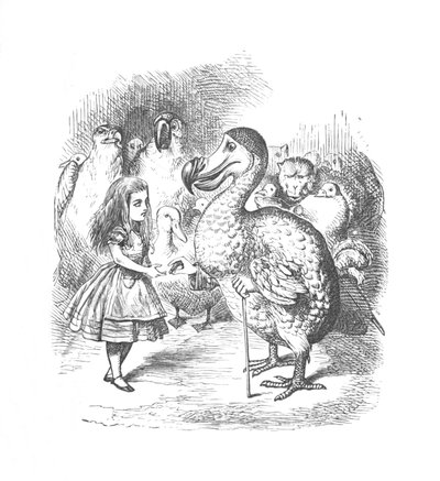 Alice ve Dodo, 1889 by John Tenniel