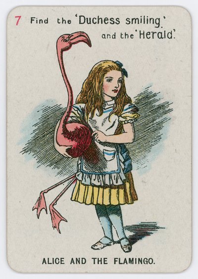 Alice ve Flamingo by John Tenniel