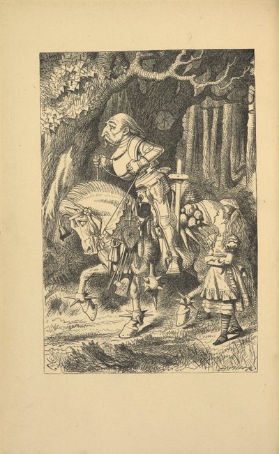 Alice ve Beyaz Şövalye. by John Tenniel