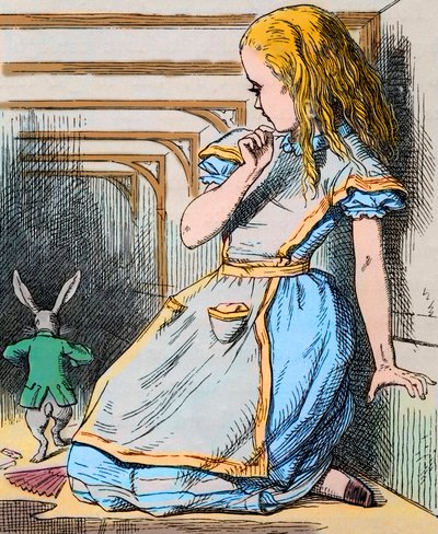 Alice ve Beyaz Tavşan. Lewis Carroll