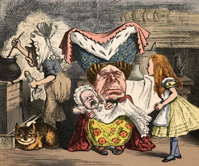 Alice, Düşes ve Bebek, 1889 by John Tenniel