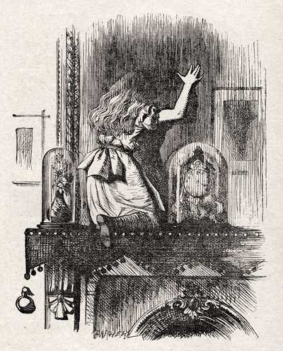 Aynanın içinden Alice by John Tenniel