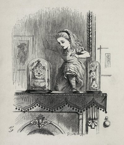 Alice aynayı boydan boya geçiyor - Lewis Carroll
