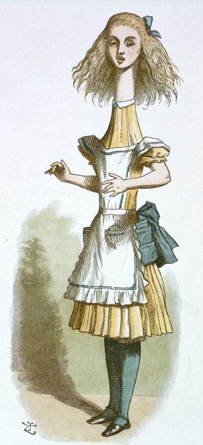 Alice uzun boyunlu by John Tenniel