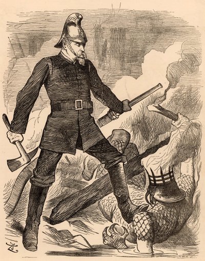 Eyre Massey Shaw yangınla mücadele, "Punch" Londra