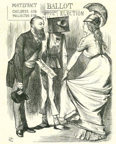 Hugh Childers (1827-1896) İngiliz parlamenter, Britannia
