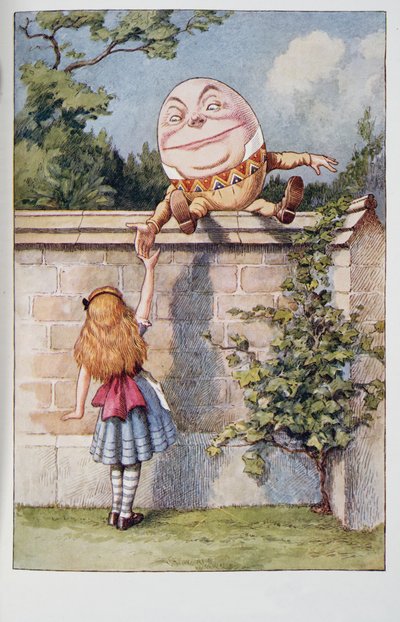 Humpty Dumpty, Alice Harikalar Diyarında Ve Aynanın İçinden Ve Alice